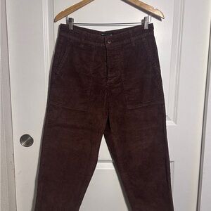 ASOS Dark Brown Corduroy Pants